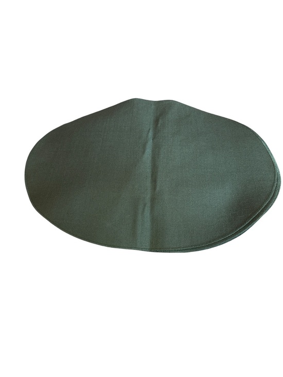 Other - Forest Green Reversible Oval Placemats Set Of 5 Coarse Weave Textured 9x11